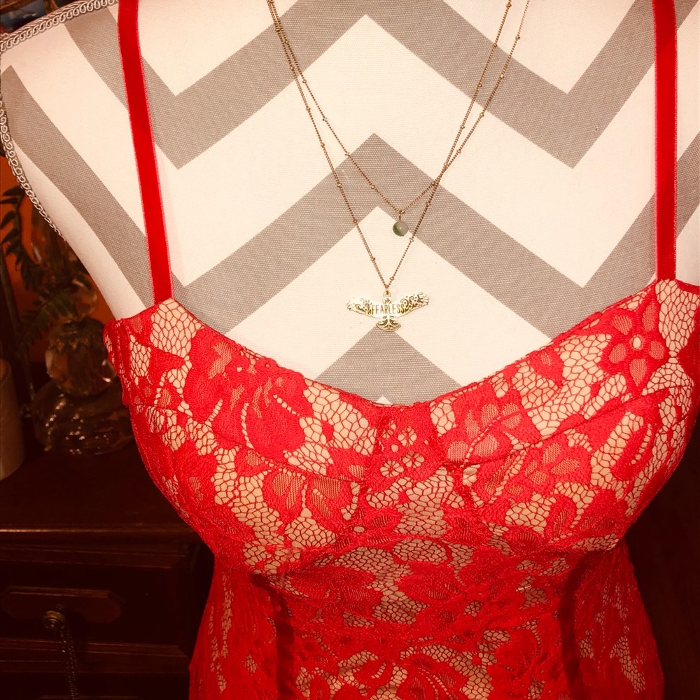 Red Lace Dress